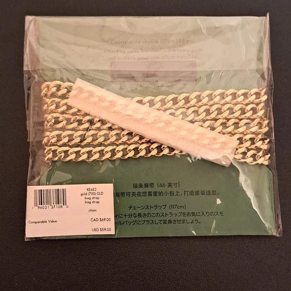 Kate Spade Gold Bag Chain Strap - Picture 2 of 2